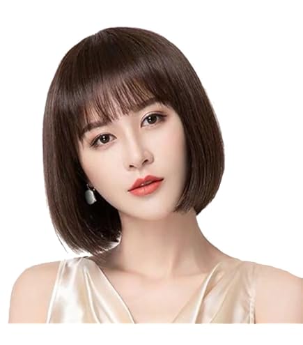 Amazon.co.jp: EMMOR 人毛ウィッグ 自然 人毛100 フルウィッグ